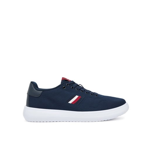 Sneakersy Tommy Hilfiger Modern Lightcup FM0FM05528 Granatowy ze sklepu eobuwie.pl w kategorii Buty sportowe męskie - zdjęcie 184587169