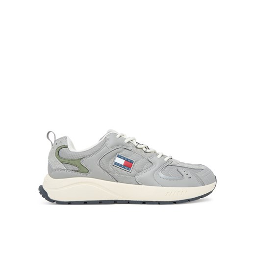 Sneakersy Tommy Jeans Tjm Runner EM0EM01581 Szary ze sklepu eobuwie.pl w kategorii Buty sportowe męskie - zdjęcie 184587306
