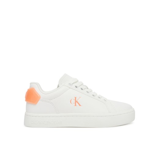 Calvin Klein Jeans Sneakersy Classic Cupsole Ru Patch Lth Wn YW0YW01845 Biały ze sklepu MODIVO w kategorii Buty sportowe damskie - zdjęcie 184588405