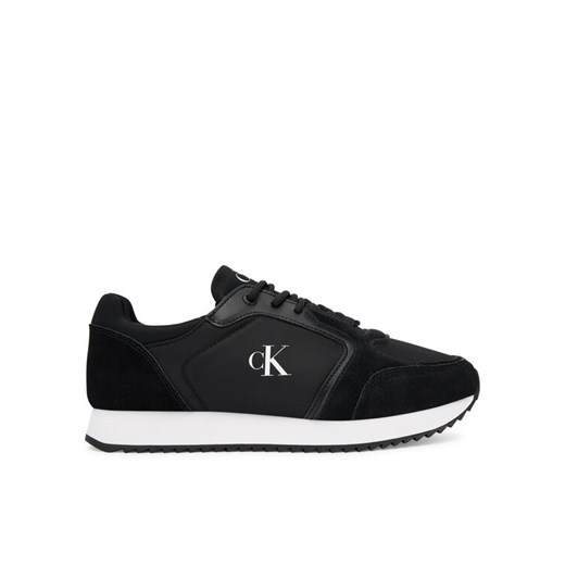 Calvin Klein Jeans Sneakersy Runner Laceup Sock Mg Nylon Mix YW0YW01644 Czarny ze sklepu MODIVO w kategorii Buty sportowe męskie - zdjęcie 184588425