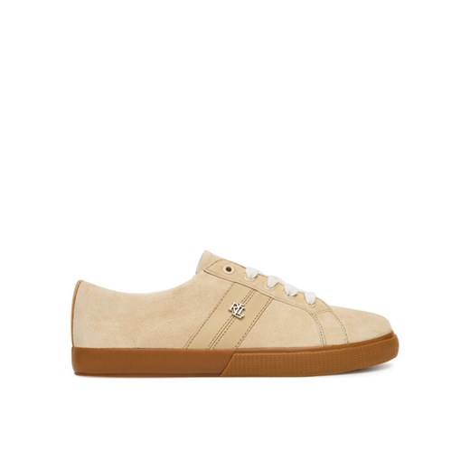 LAUREN RALPH LAUREN Sneakersy Janson II 802868344004 Beżowy ze sklepu MODIVO w kategorii Buty sportowe damskie - zdjęcie 184588438