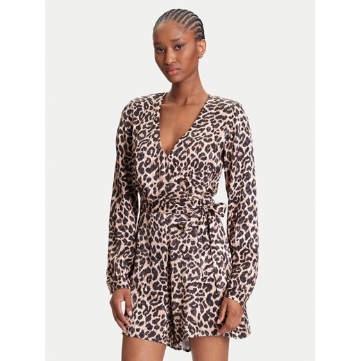 Guess Kombinezon W5YD09 WHCM0 Brązowy Regular Fit ze sklepu MODIVO w kategorii Kombinezony damskie - zdjęcie 184588545