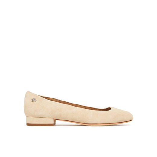 LAUREN RALPH LAUREN Półbuty Emellie  802974358001 Beżowy ze sklepu MODIVO w kategorii Mokasyny damskie - zdjęcie 184588555