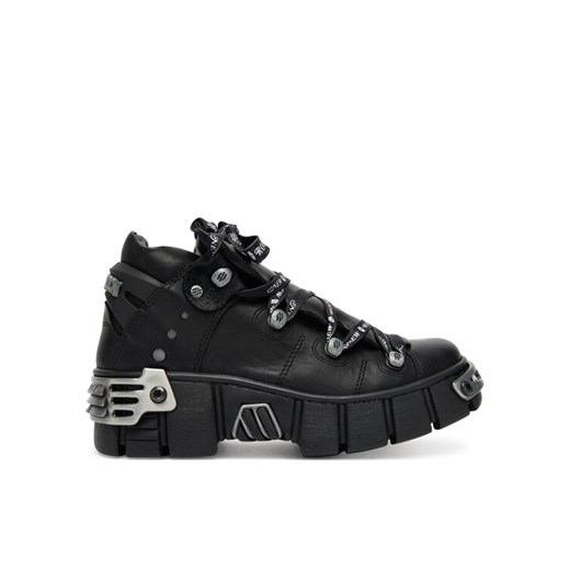 NEW ROCK Sneakersy M-WALL106NSHLACE-C2 Czarny ze sklepu MODIVO w kategorii Buty sportowe damskie - zdjęcie 184588579