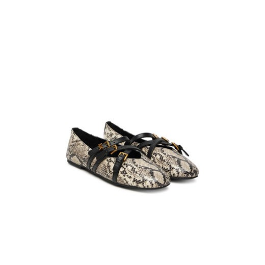 MICHAEL Michael Kors Baleriny Indy 40T5IDFP1E Beżowy Michael Michael Kors 38 MODIVO