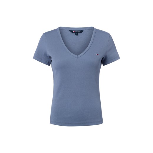 Tommy Jeans Koszulka damska Kobiety Bawełna niebieski jednolity ze sklepu vangraaf w kategorii Bluzki damskie - zdjęcie 184589826