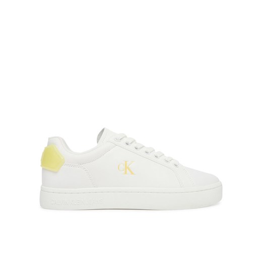 Sneakersy Calvin Klein Jeans Classic Cupsole Ru Patch Lth Wn YW0YW01845 Biały ze sklepu eobuwie.pl w kategorii Buty sportowe męskie - zdjęcie 184590605