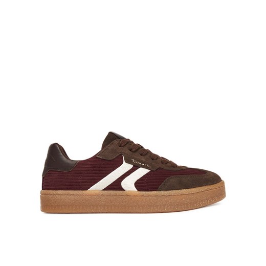 Sneakersy Tamaris 1-23723-44 Bordowy ze sklepu eobuwie.pl w kategorii Buty sportowe damskie - zdjęcie 184590628