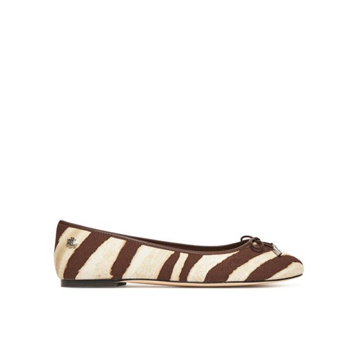 Baleriny LAUREN RALPH LAUREN Jayna 802974360001 Brązowy ze sklepu eobuwie.pl w kategorii Balerinki - zdjęcie 184590687