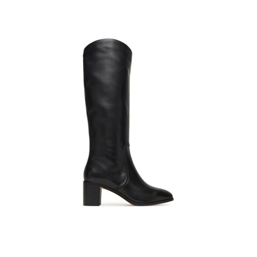 LAUREN RALPH LAUREN Kozaki Charly Bo Tal 802967813001 Czarny ze sklepu MODIVO w kategorii Kozaki damskie - zdjęcie 184591656