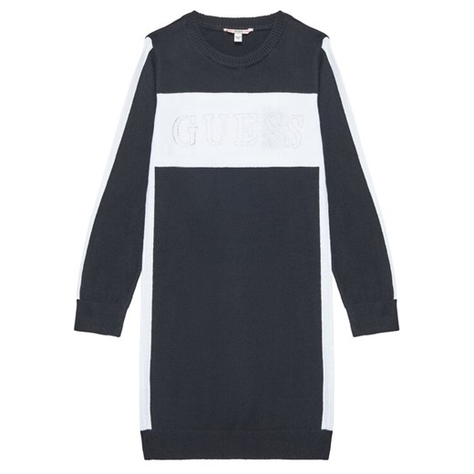 Guess Sukienka dzianinowa J5YK01 Z3GW0 Czarny Regular Fit ze sklepu MODIVO w kategorii Sukienki dziewczęce - zdjęcie 184591678