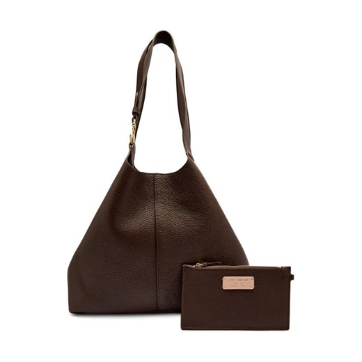 Coccinelle Skórzana shopperka + saszetka C-EASY ze sklepu Gomez Fashion Store w kategorii Torby Shopper bag - zdjęcie 184592137
