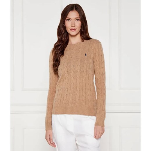 POLO RALPH LAUREN Wełniany sweter JULIANNA | Regular Fit | z dodatkiem kaszmiru ze sklepu Gomez Fashion Store w kategorii Swetry damskie - zdjęcie 184592168