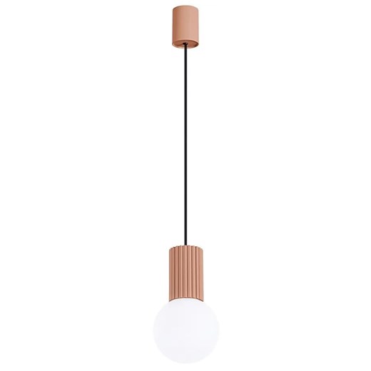 Nowoczesna beżowa lampa - K599-Buble ze sklepu Edinos.pl w kategorii Lampy wiszące - zdjęcie 184593076