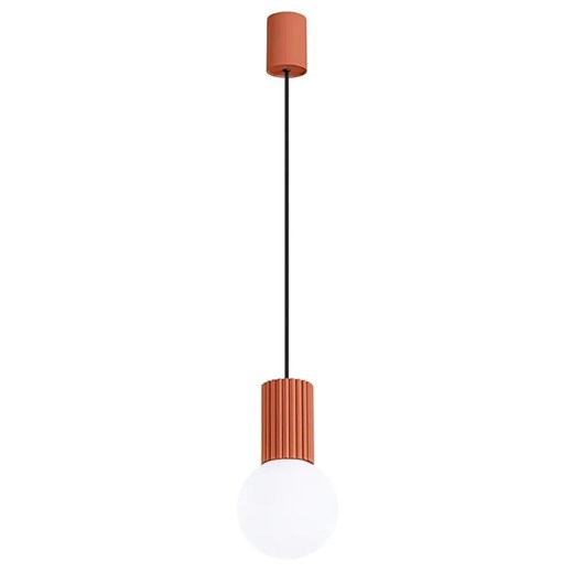 Czerwona ryflowana lampa wisząca - K599-Buble Lumes One Size Edinos.pl