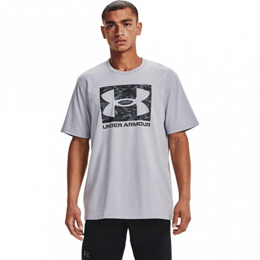 Męska koszulka treningowa UNDER ARMOUR ABC CAMO BOXED LOGO SS - szara Under Armour XS promocja Sportstylestory.com