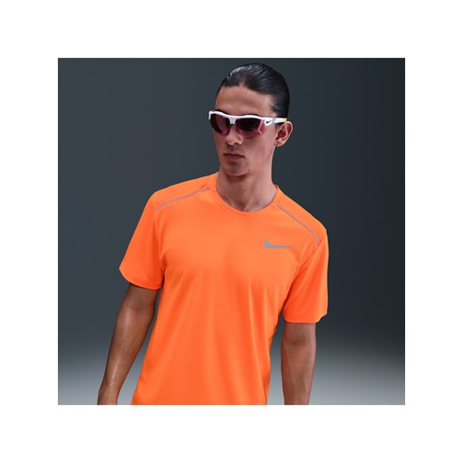 Męska koszulka z krótkim rękawem do biegania Nike Miler - Pomarańczowy ze sklepu Nike poland w kategorii T-shirty męskie - zdjęcie 184595216