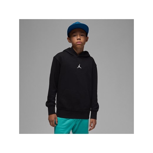 Bluza z kapturem dla dużych dzieci Jordan Dri-FIT Sport Crossover - Czerń ze sklepu Nike poland w kategorii Bluzy chłopięce - zdjęcie 184595229