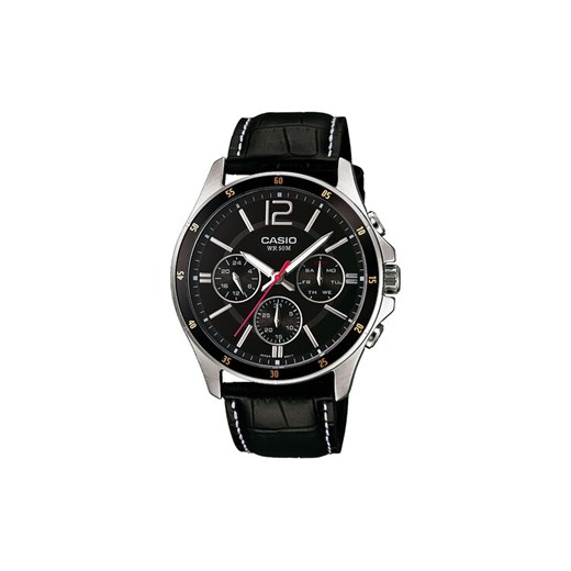 Casio Zegarek MTP-1374PL-1AVEF Czarny ze sklepu MODIVO w kategorii Zegarki - zdjęcie 184596417