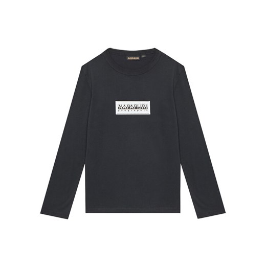 Napapijri Bluzka S-Chamois NP0A4HYK D Czarny Regular Fit ze sklepu MODIVO w kategorii T-shirty chłopięce - zdjęcie 184596429