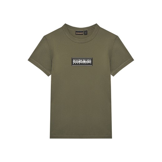 Napapijri T-Shirt S-Chamois NP0A4HYL D Zielony Regular Fit ze sklepu MODIVO w kategorii T-shirty chłopięce - zdjęcie 184596438