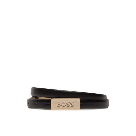 Pasek Damski Boss Amber Belt 50465885 Czarny 95 eobuwie.pl