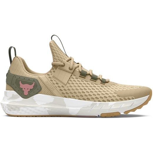 Buty treningowe crossfit uniseks Under Armour UA Project Rock Bsr 4 Ufc - beżowe ze sklepu Sportstylestory.com w kategorii Buty sportowe męskie - zdjęcie 184597028