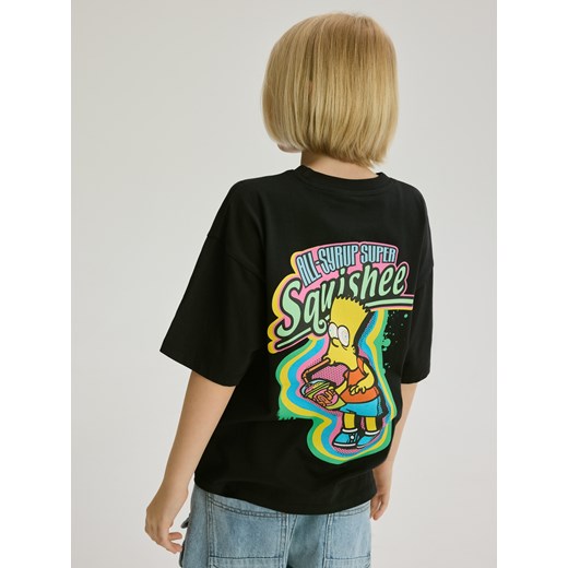 Reserved - T-shirt The Simpsons - czarny ze sklepu Reserved w kategorii T-shirty chłopięce - zdjęcie 184597599