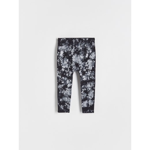 Reserved - Bawełniane legginsy tie dye - czarny ze sklepu Reserved w kategorii Legginsy niemowlęce - zdjęcie 184598186
