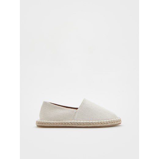 Reserved - Bawełniane espadryle - beżowy Reserved 42 okazyjna cena Reserved