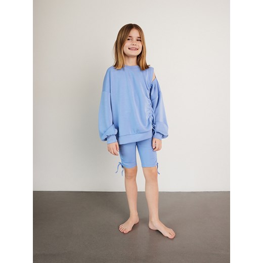 Reserved - Bluza ze ściągaczem - niebieski ze sklepu Reserved w kategorii Bluzy dziewczęce - zdjęcie 184599416