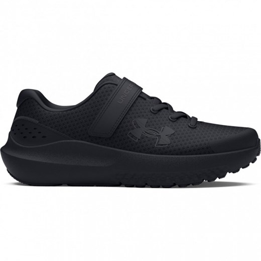 Chłopięce buty do biegania Under Armour UA BPS Surge 4 AC - czarne ze sklepu Sportstylestory.com w kategorii Buty sportowe dziecięce - zdjęcie 184601195