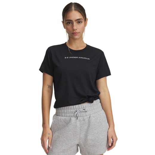 Damska koszulka treningowa Under Armour UA Tech PTH Graphic SSC - czarna ze sklepu Sportstylestory.com w kategorii Bluzki damskie - zdjęcie 184601215