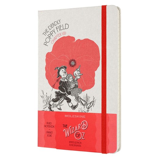 Moleskine Notatnik &quot;Wizard of Oz&quot; w kolorze biało-czerwonym - 13 x 21 cm ze sklepu Limango Polska w kategorii Akcesoria biurowe - zdjęcie 184601505