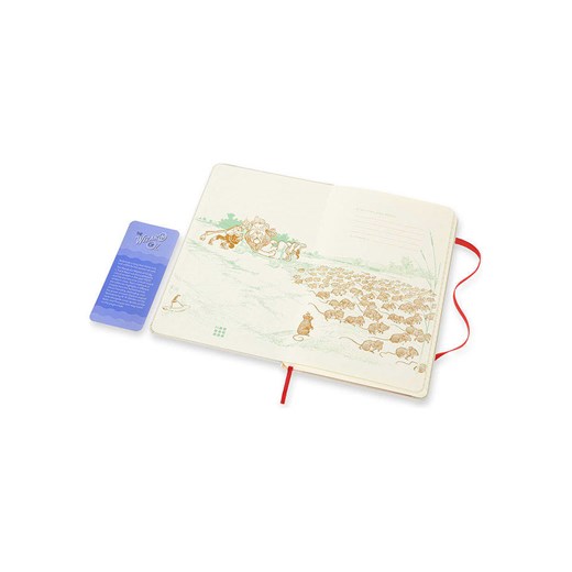 Moleskine Notatnik "Wizard of Oz" w kolorze biało-czerwonym - 13 x 21 onesize promocja Limango Polska