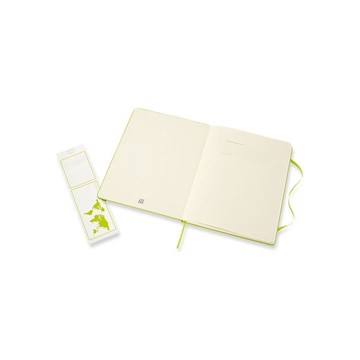 Moleskine Notatnik w kolorze limonkowym - 19 x 25 cm onesize promocja Limango Polska