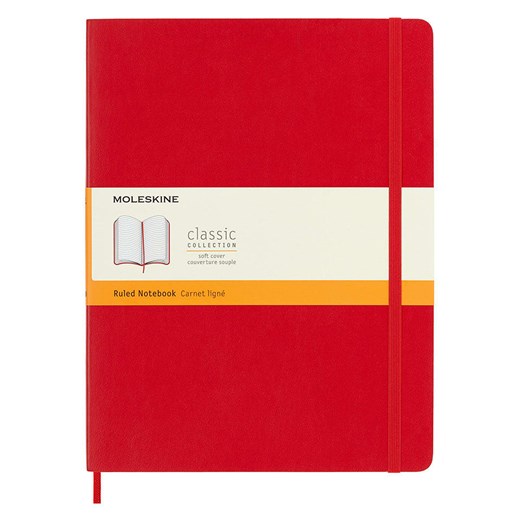 Moleskine Notatnik w kolorze czerwonym - 19 x 25 cm ze sklepu Limango Polska w kategorii Akcesoria biurowe - zdjęcie 184601587