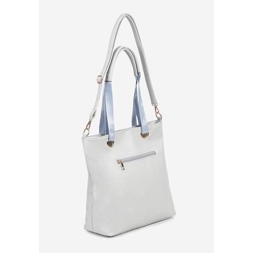 Niebieska Torebka Typu Shopperka Ozdobiona Metalicznymi Aplikacjami Gonevia Renee ONE SIZE renee.pl