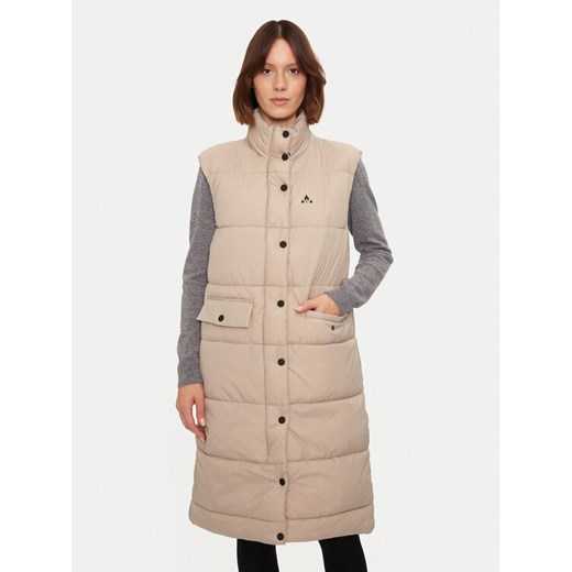 Whistler Bezrękawnik Amaretto W Long Puffer W234602 Beżowy Regular Fit ze sklepu MODIVO w kategorii Kamizelki damskie - zdjęcie 184602798