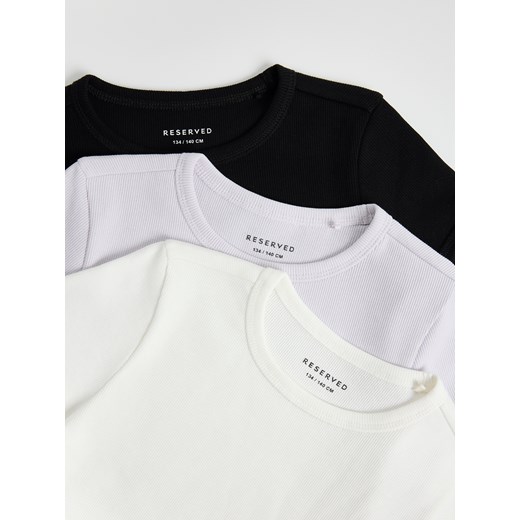 Reserved - Bawełniany t-shirt - czarny Reserved 122/128 (6-8 lat) Reserved
