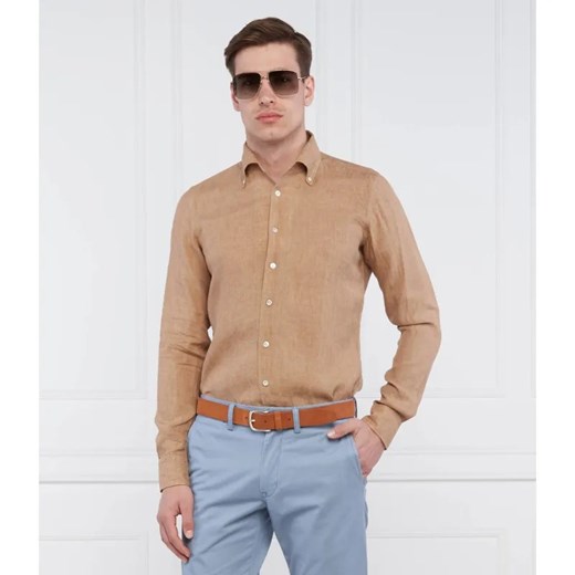 Emanuel Berg Lniana koszula bellagio | Slim Fit ze sklepu Gomez Fashion Store w kategorii Koszule męskie - zdjęcie 184603765