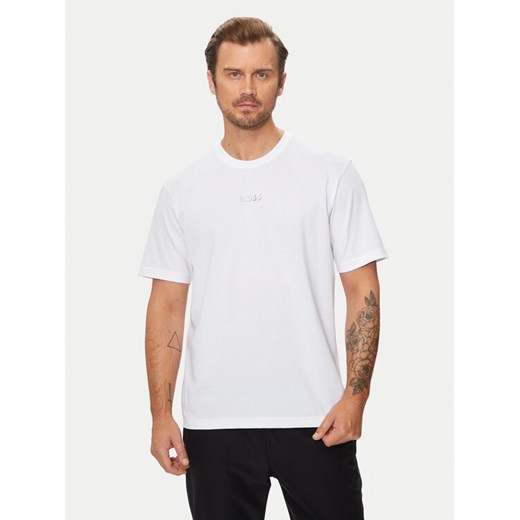 Boss T-Shirt 50519368 Biały Oversize ze sklepu MODIVO w kategorii T-shirty męskie - zdjęcie 184605155