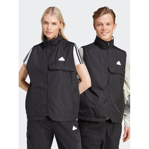 adidas Bezrękawnik Unisex City Escape IN3701 Czarny Loose Fit ze sklepu MODIVO w kategorii Kamizelki damskie - zdjęcie 184605188