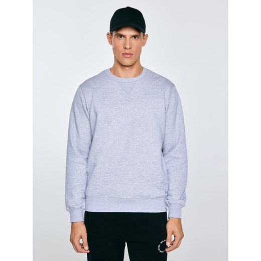 Bluza męska szara Marltones 901 ze sklepu Big Star w kategorii Bluzy męskie - zdjęcie 184606176