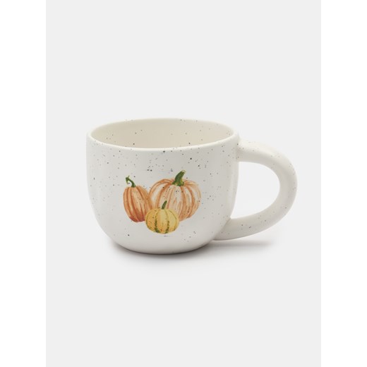Sinsay - Nakrapiany kubek ceramiczny z motywem dyni - wielobarwny Sinsay One Size Sinsay