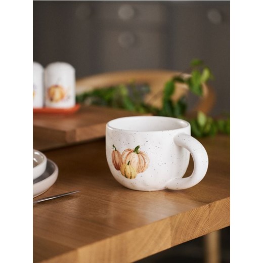 Sinsay - Nakrapiany kubek ceramiczny z motywem dyni - wielobarwny Sinsay One Size Sinsay