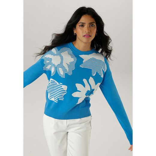Aniston Sweter w kolorze niebieskim ze sklepu Limango Polska w kategorii Swetry damskie - zdjęcie 184606685