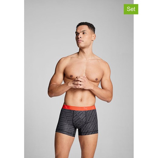 Puma Bokserki (2 pary) w kolorze antracytowo-czarnym Puma M promocyjna cena Limango Polska