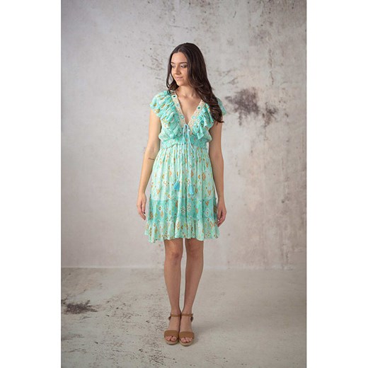 Lula Natura Sukienka w kolorze turkusowym ze sklepu Limango Polska w kategorii Sukienki - zdjęcie 184606758