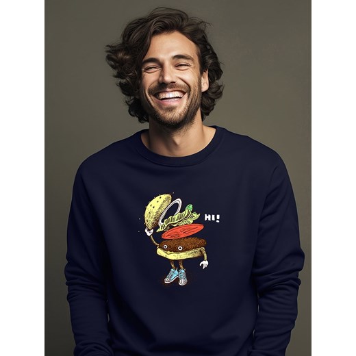 WOOOP Bluza w kolorze granatowym ze sklepu Limango Polska w kategorii Bluzy męskie - zdjęcie 184607567